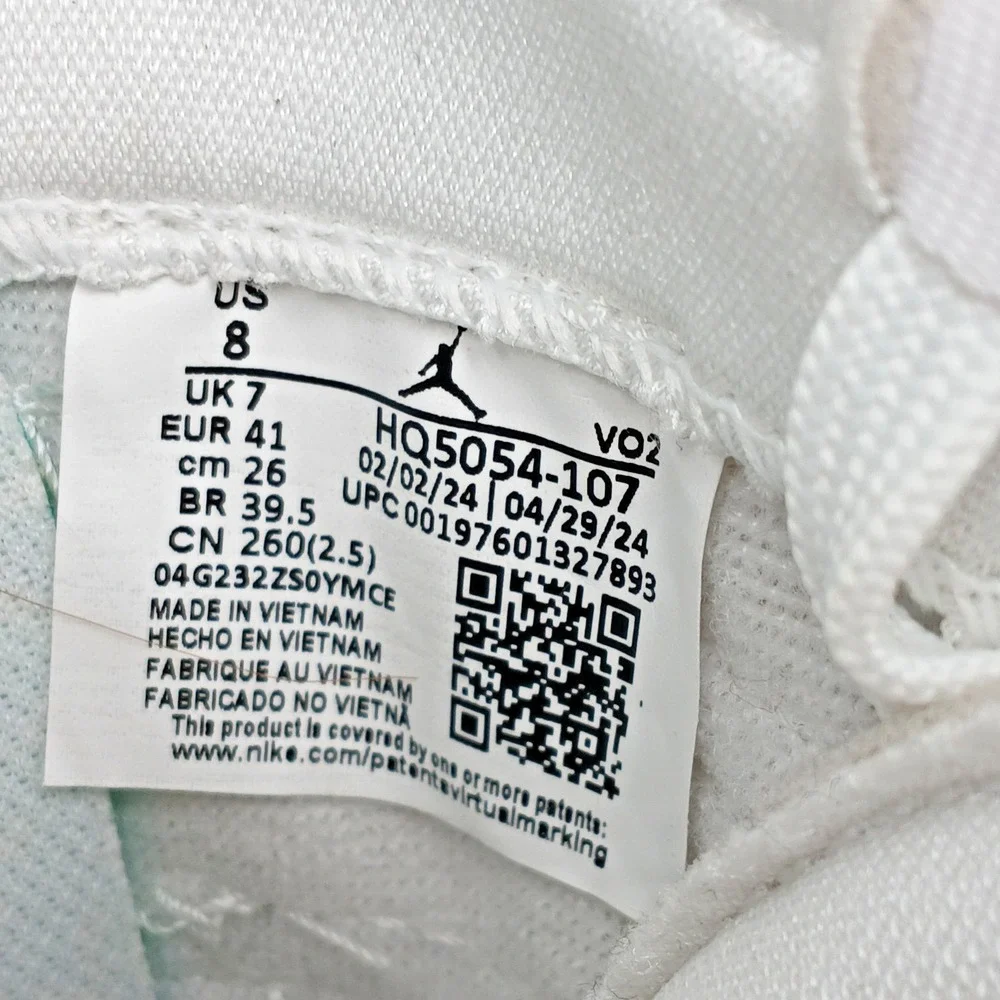 New Mens Nike Jordan Luka 3 Photo Finish (White- Black Volt- Glow Green)‎ Size 8